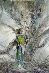 Hawthorn Embrace - Nimue & Merlin - arthurian legend